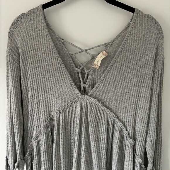 Altard state grey top waffle knit large - Picture 2 of 8